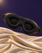 Masque de nuit 3D Lunae Mini noir avec ses coques 3D