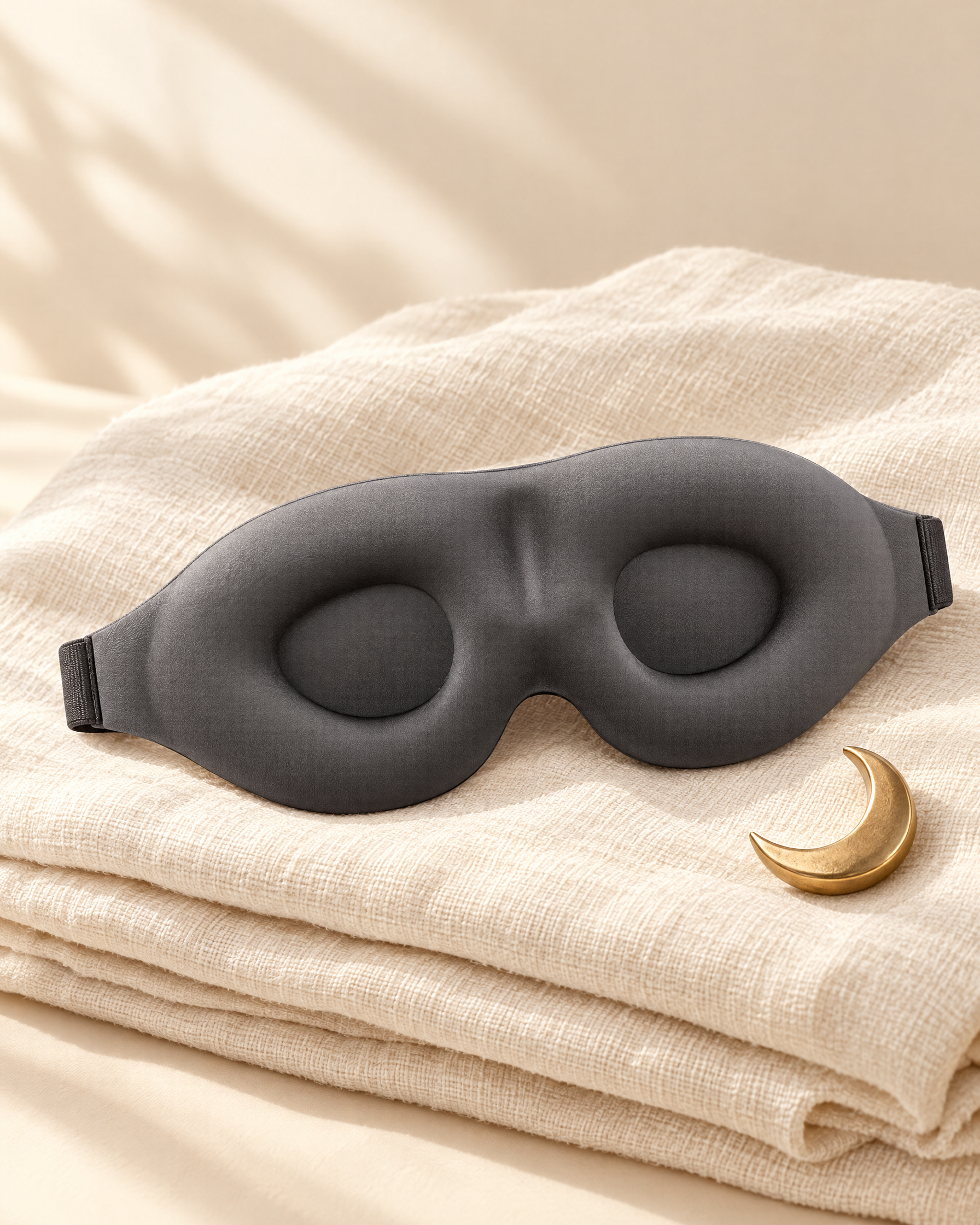Masque de nuit 3D Lunae Mini gris
