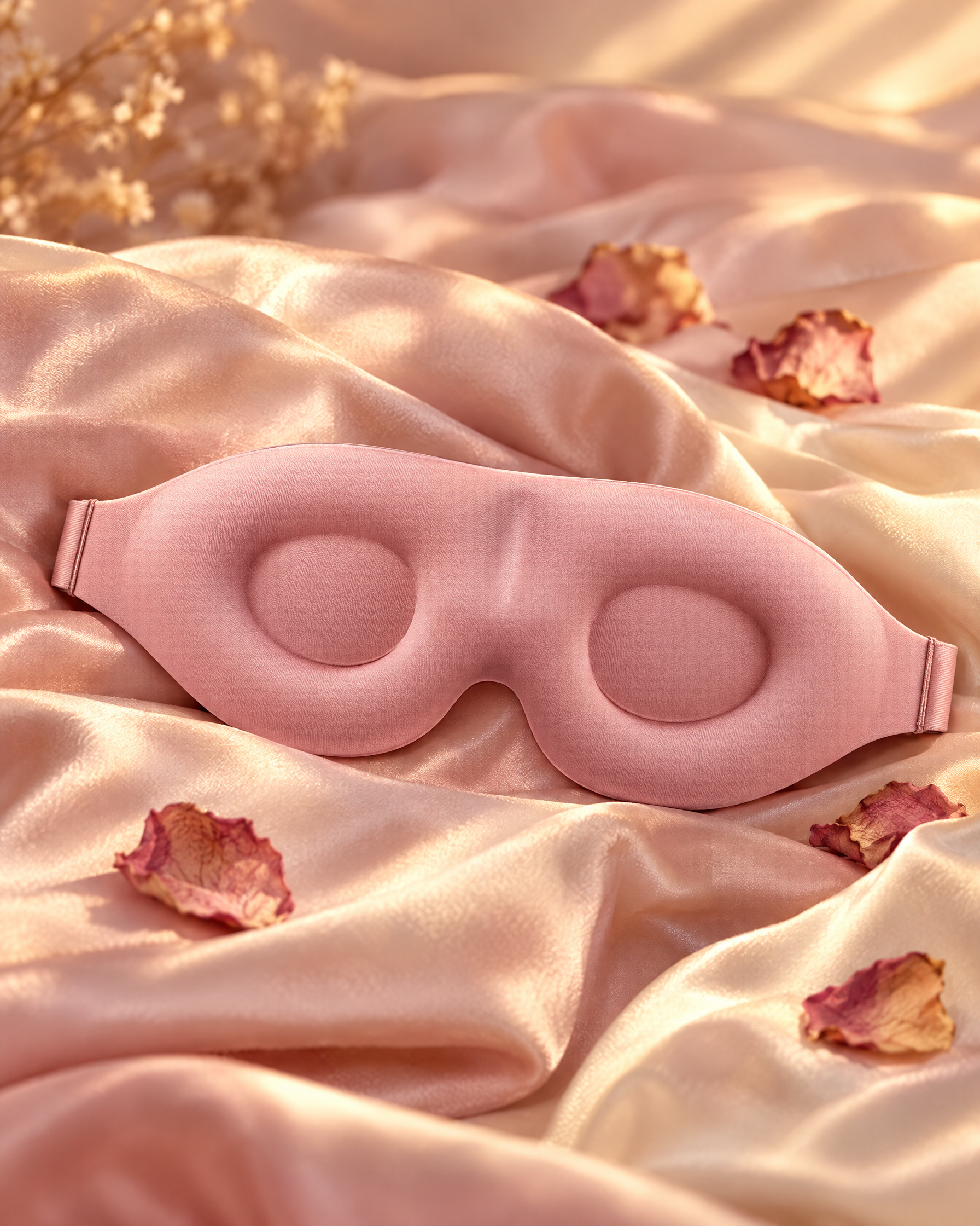 Masque de nuit 3D Lunae Mini rose